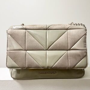 Mario Valentino Beige Quilted Women's Bag
